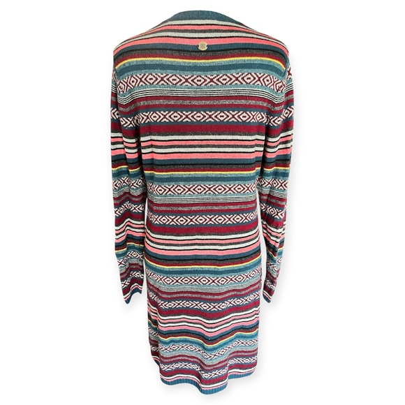 Sherpa Adventure Gear Geometric Long Sleeve Wool Alpaca Sweater Dress Medium - Picture 3 of 9